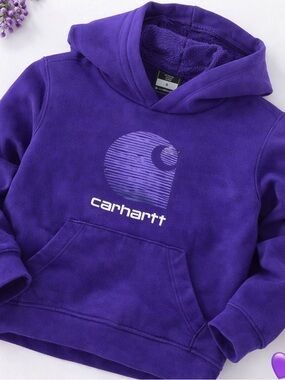 Carhartt Kids Purple Hoodie Size 6 – Cozy & Durable